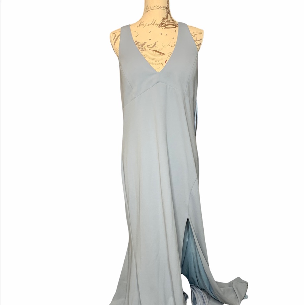Jump Apparel NWT racer back, slit long formal dress
